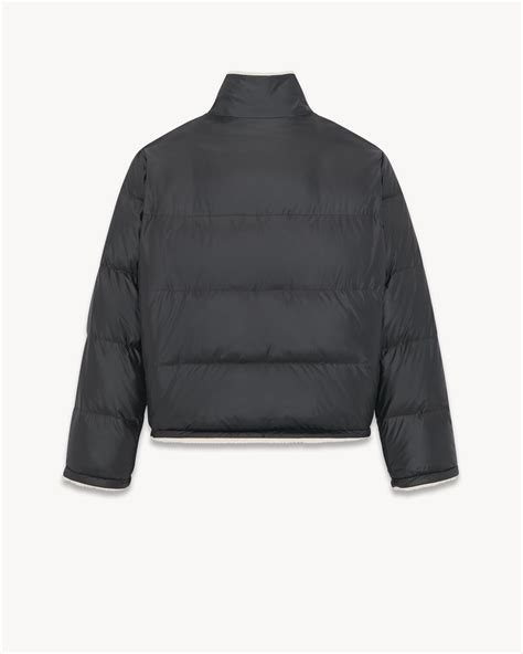 ysl mens puffer jackets|Saint Laurent Down Puffer Jacket in Nylon .